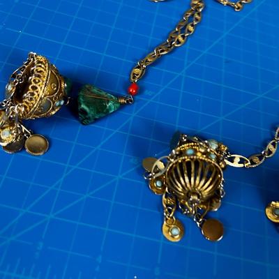 Belly Dancer Scenario Dangly Chain Costume Jewelry 