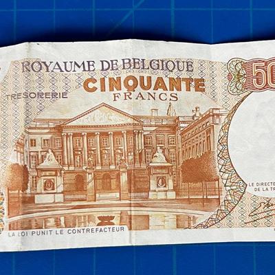Belgium 50 Frank Note 1966 