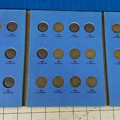 Partial Liberty Head Nickle Collection. 