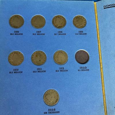 Partial Liberty Head Nickle Collection. 