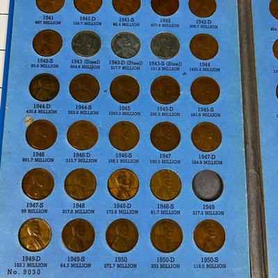 Lincoln Cent Collection 1941 to 1964 