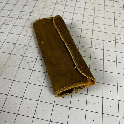 BONE Handles Partial Set in Suede Case Vintage Pedicure SET 