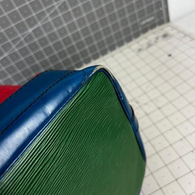 Louis Vuitton Epi Noe Tri Color M44084 Should Bag RED BLUE GREEN Genuine! 