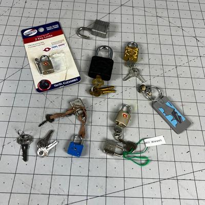 Collection of Little Pad Locks 
