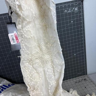 Pile Of Pier One White Lacy Scarfs (15) NEW 