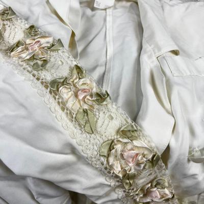 Heirloom Collectible Embroidered Swear Vests & Jacket with Floral Lacey Sleeve