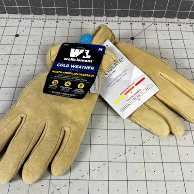 Wells Lamont Deer Skin Gloves size Medium
