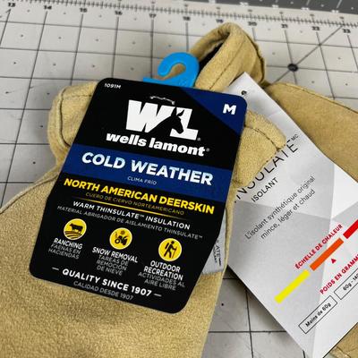 Wells Lamont Deer Skin Gloves size Medium