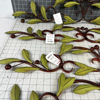 Olive Leave Metal Wall DÃ©cor' NEW (4) 