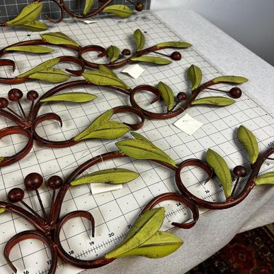 Olive Leave Metal Wall DÃ©cor' NEW (4) 