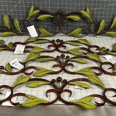 Olive Leave Metal Wall DÃ©cor' NEW (4) 