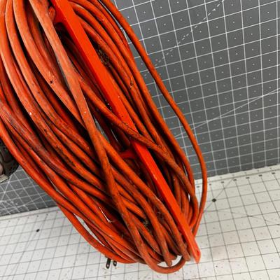 100 Feet Orange Extension Cord with Reel