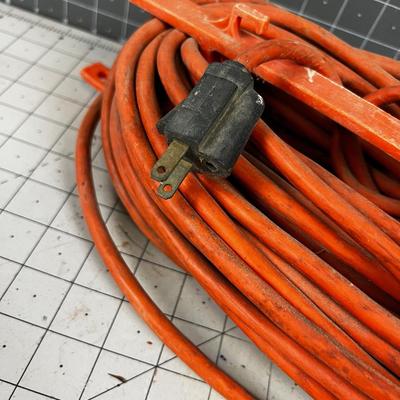 100 Feet Orange Extension Cord with Reel