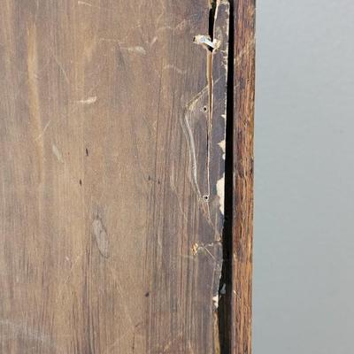 Antique Tiger Oak Sheet Music Cabinet