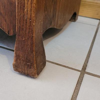 Antique Tiger Oak Sheet Music Cabinet