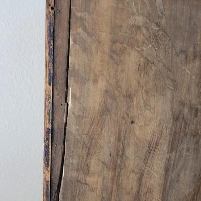 Antique Tiger Oak Sheet Music Cabinet