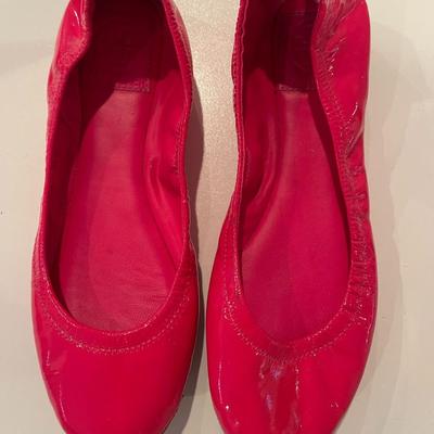 TORY BURCH: HOT PINK BALLET FLAT (WOMEN'S) SIZE 8