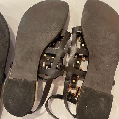 TORY BURCH: STRAPPY SANDALS (VERY WORN) (WOMWN'S) SIZE 9