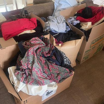 Four Boxes of Assorted Ladies Clothing