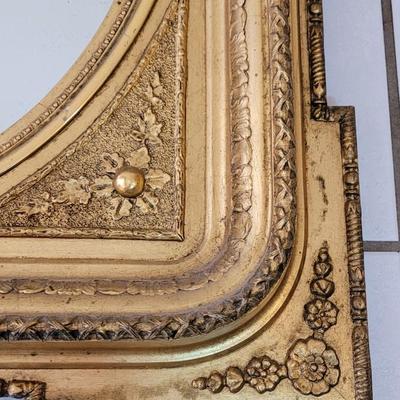 Antique 1700s Italian Gold Gilt Wood Mirror
