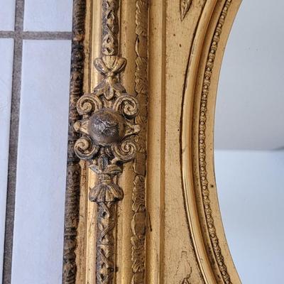 Antique 1700s Italian Gold Gilt Wood Mirror