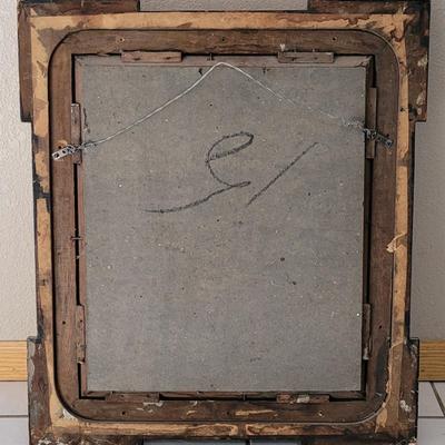 Antique 1700s Italian Gold Gilt Wood Mirror