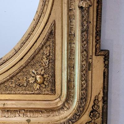 Antique 1700s Italian Gold Gilt Wood Mirror