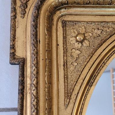 Antique 1700s Italian Gold Gilt Wood Mirror