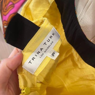 TRINA TURK: YELLOW BLOUSE (WOMEN'S) SIZE P