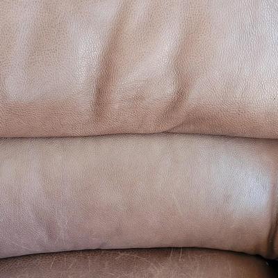 Leather Chair with Brass Tack Trim