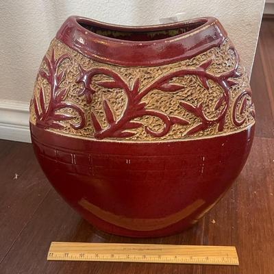 LARGE RED VASE