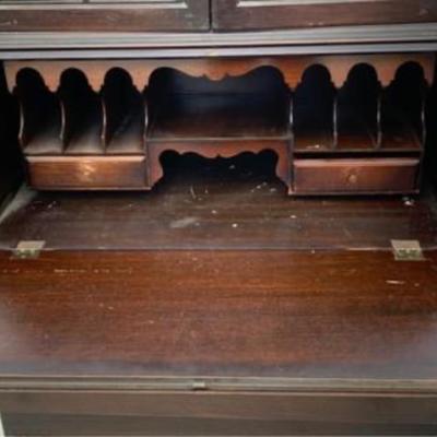 Antique Rockford Cabinet Company Secretary Desk