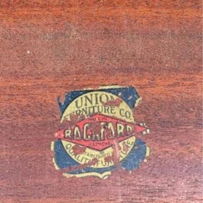 Antique Rockford Cabinet Company Secretary Desk