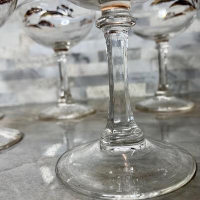 Mid-Century Homer Laughlin â€œGolden Wheatâ€ Champagne glasses | mcm