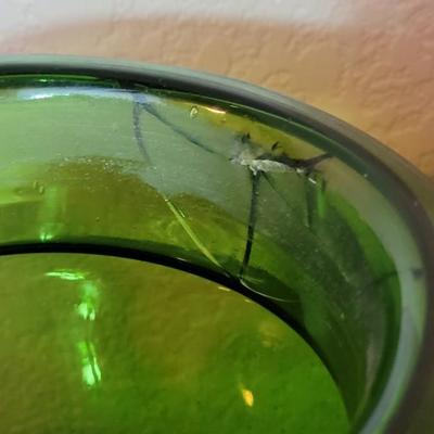 Vintage Multicolored Glass Cannister Set