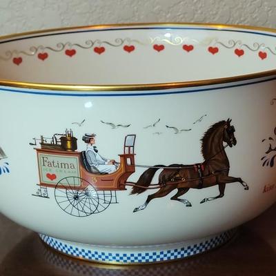 Vintage Charles Wysocki Americana Bowl