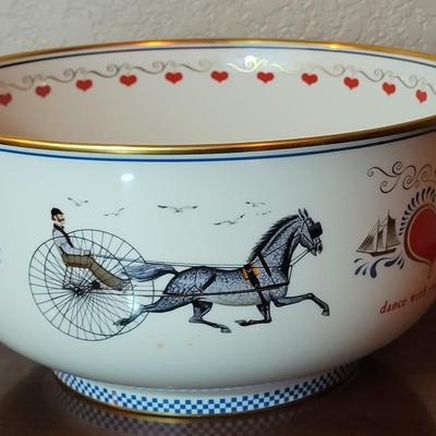 Vintage Charles Wysocki Americana Bowl