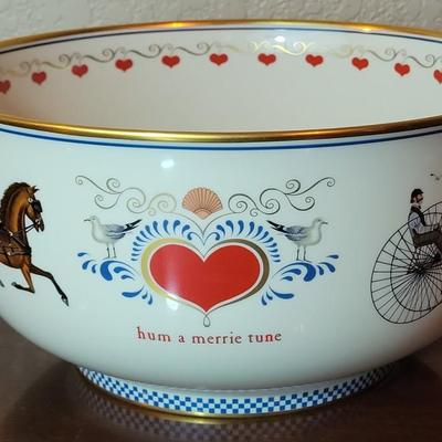 Vintage Charles Wysocki Americana Bowl