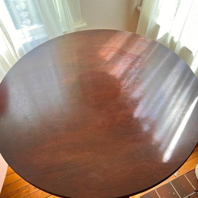 Vintage Mahogany Drum Table w/ Drawer