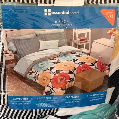 2 Twin Essential Home 6 PC Bed Sets
