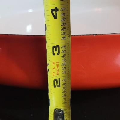 Vintage Mid Century Danish Enamel Paella Dish