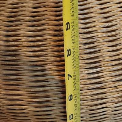 Mid Century Wicker Stool or Ottoman