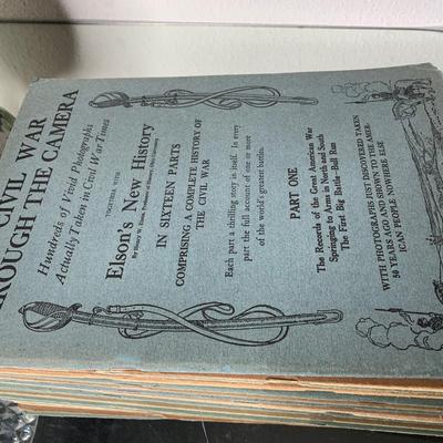 The Civil War Through The Camera: Elson's New History In Sixteen Parts w/photos Rare find!!