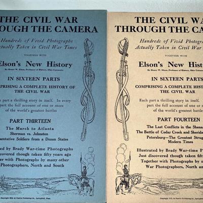 The Civil War Through The Camera: Elson's New History In Sixteen Parts w/photos Rare find!!