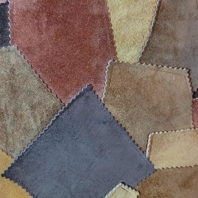 Vintage Leather Patchwork Pillow