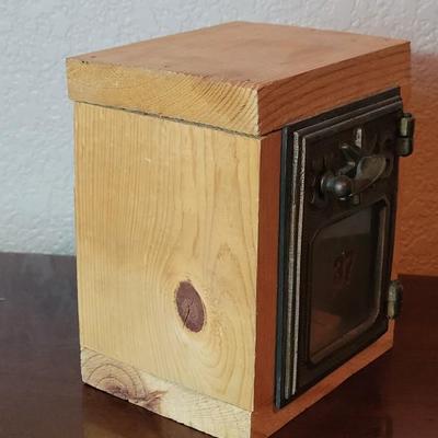 2 Antique Keyless Post Office Box Windows