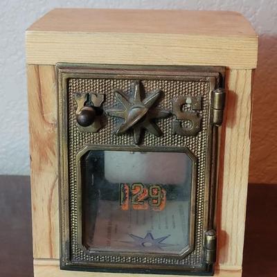 2 Antique Keyless Post Office Box Windows