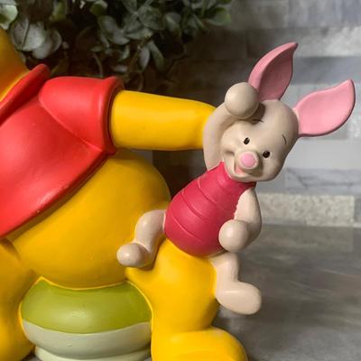 Vintage Winnie Pooh Picture Frame Resin Piglet Photo Picture Holder Disney