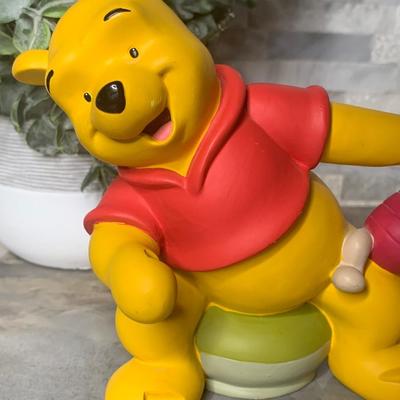 Vintage Winnie Pooh Picture Frame Resin Piglet Photo Picture Holder Disney