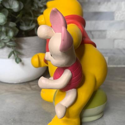 Vintage Winnie Pooh Picture Frame Resin Piglet Photo Picture Holder Disney
